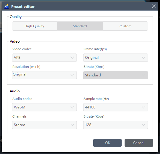 MP4 to FLV Converter, VideoPower BLUE, output format