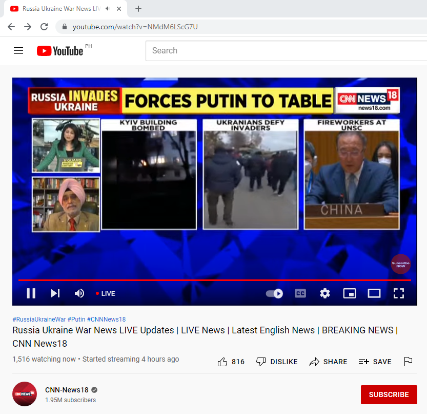 Ukraine and Russia Latest News, search for the latest news