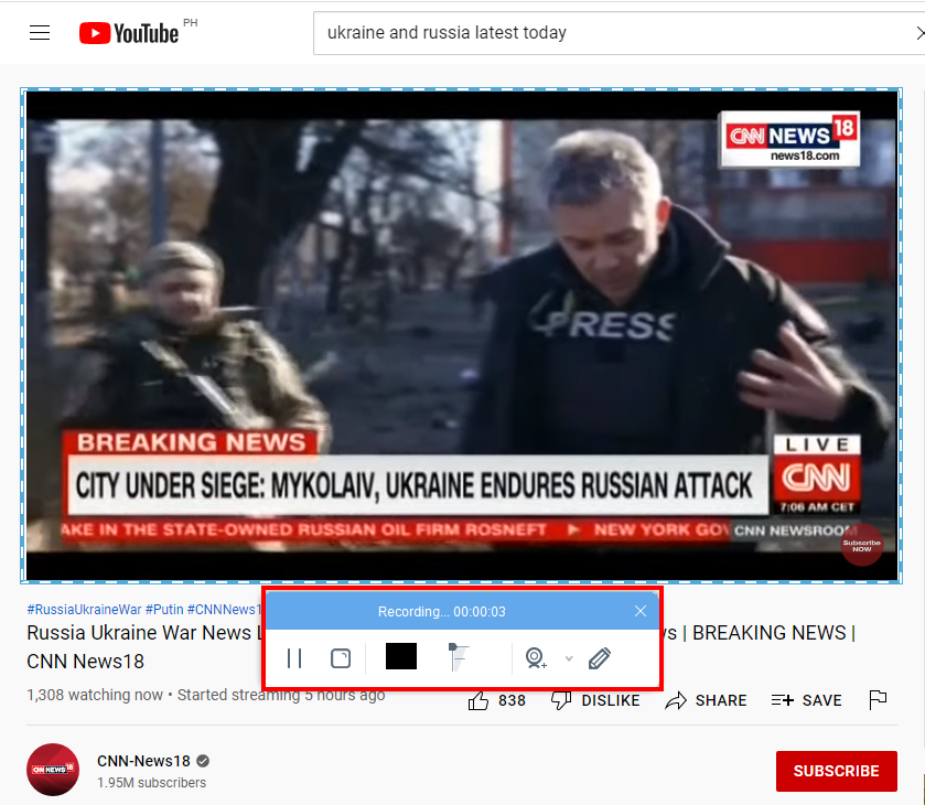 Ukraine and Russia Latest News, start recording