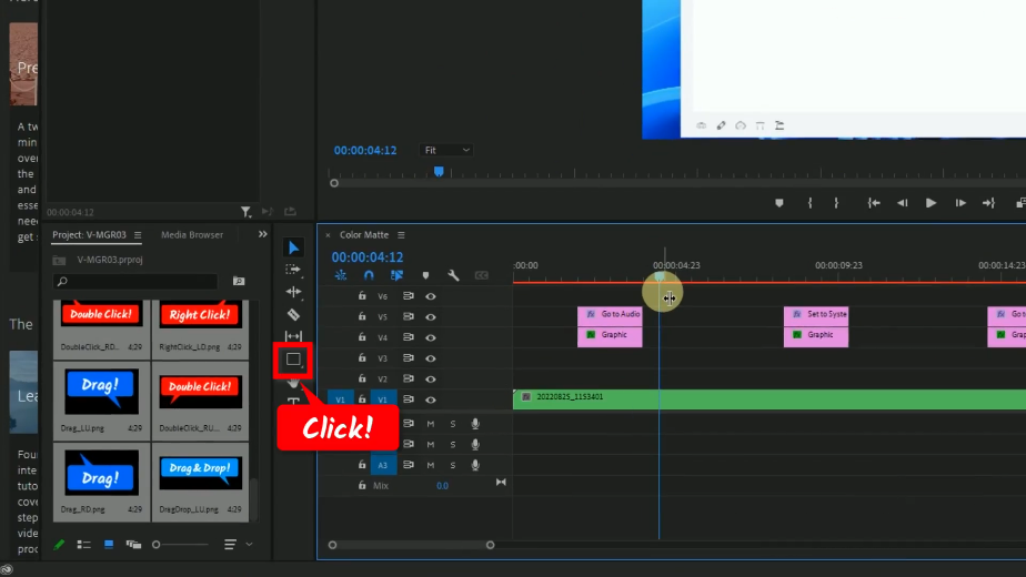 add highlights, click the rectangle icon