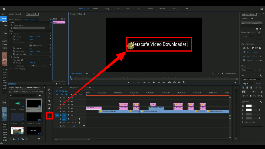 add title, add text title to the video