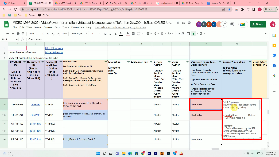 share the scenario, select a scenario