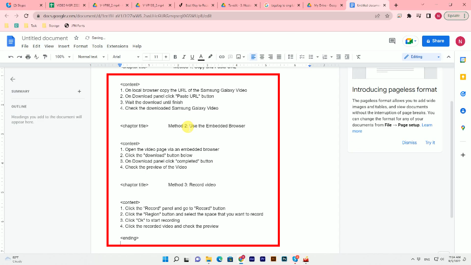 share the scenario, paste the copied scenario
