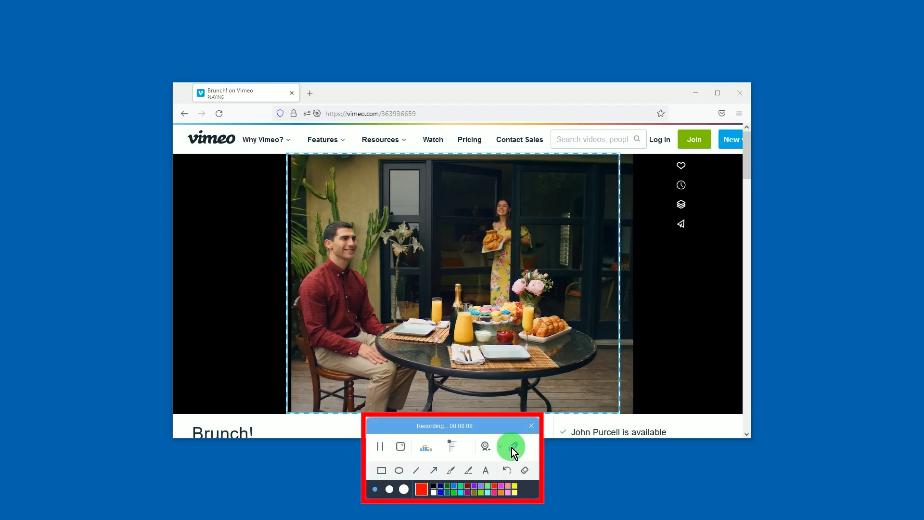 record vimeo video, annotation tool