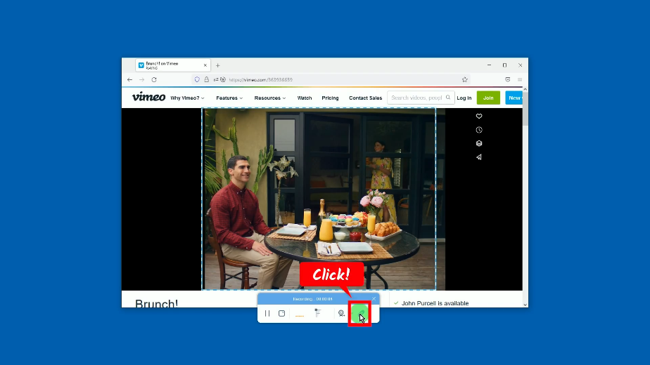 record vimeo video, enable annotation