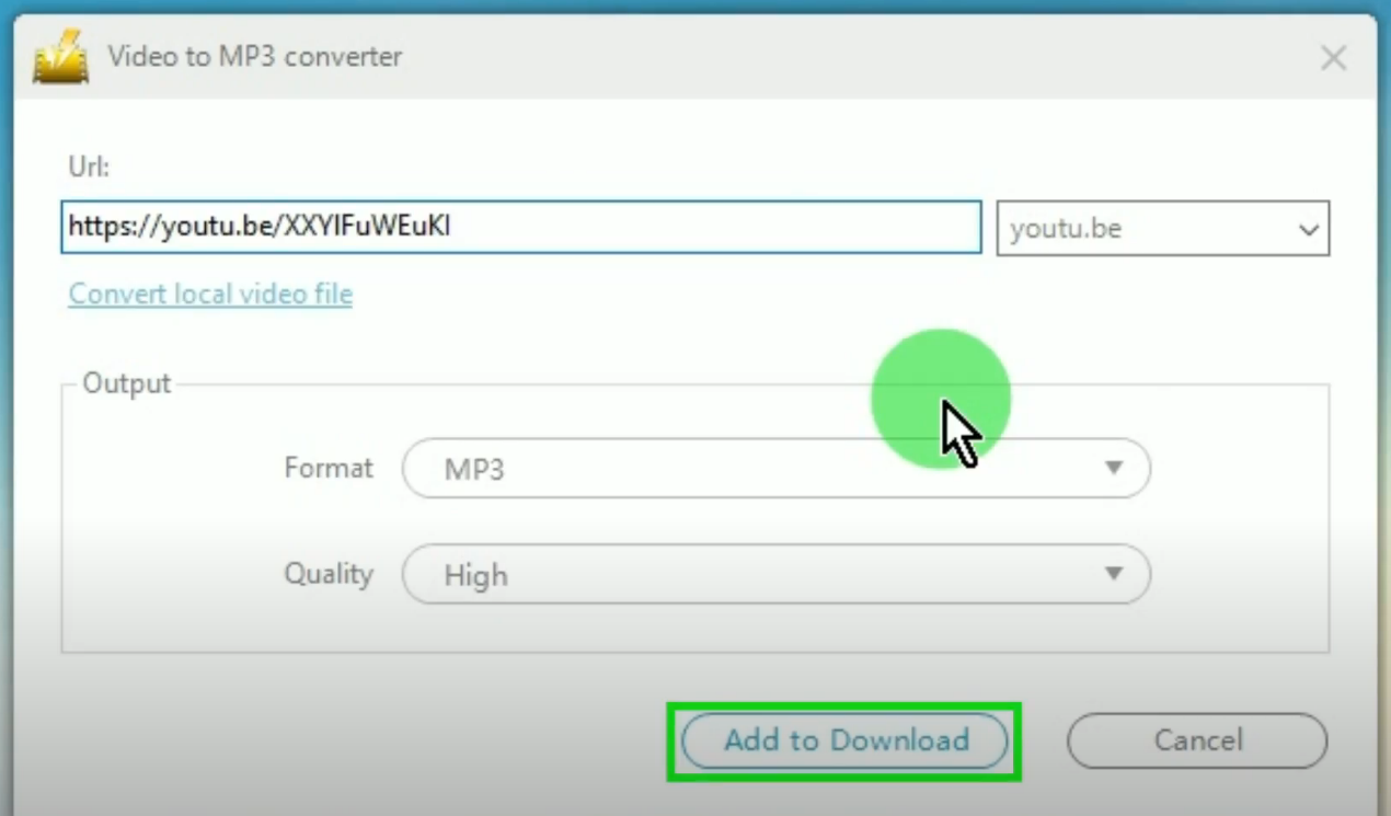 vevo to mp3 converter, add to download