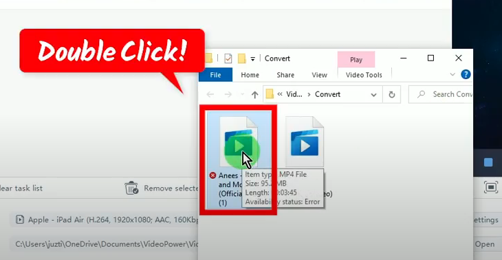 youtube to ipad converter, double-click to preview
