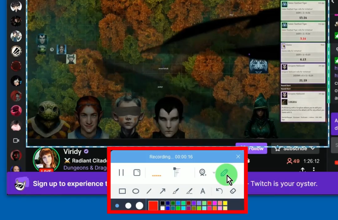 record twitch videos, add annotation