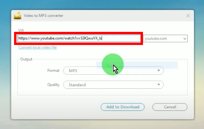 convert 4k youtube to mp3, paste the url