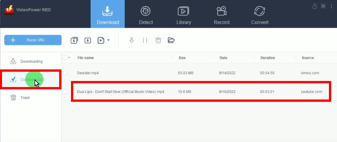 watch youtube videos offline, finished downloading