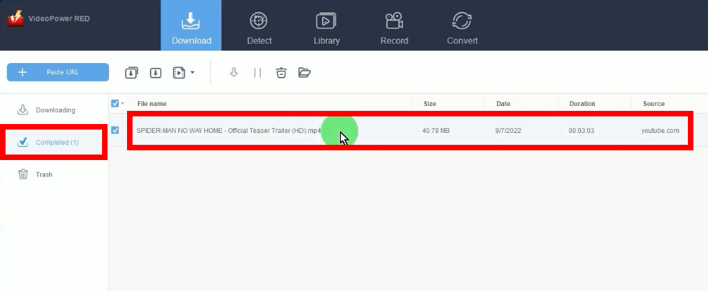 download hd movies from youtube to ipad, movie download is completed