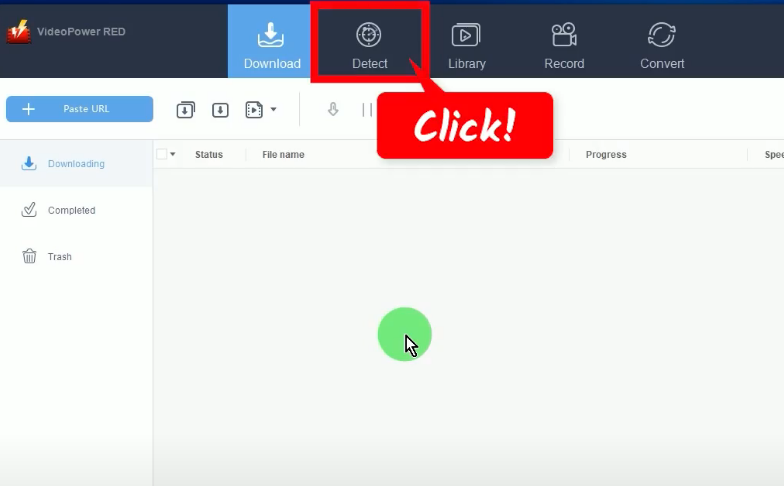 youtube channel downloader, detect function menu