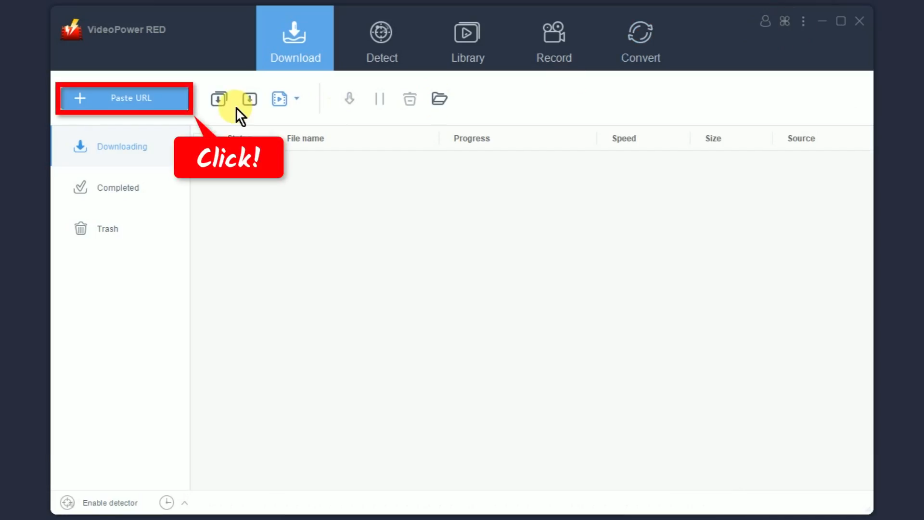 download videos from reddit, paste the url