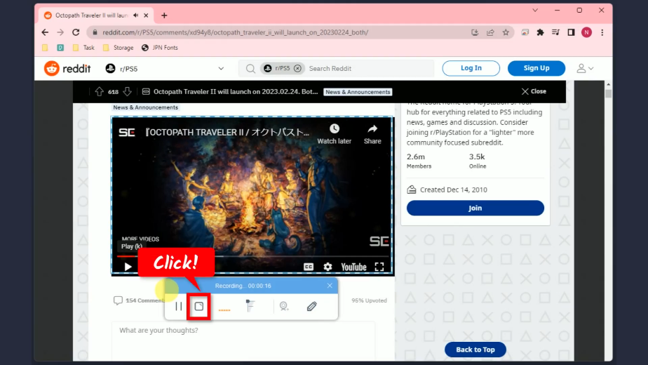download videos from reddit, stop recording