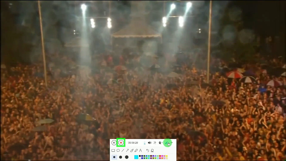 record pc screen with audio, stop recording