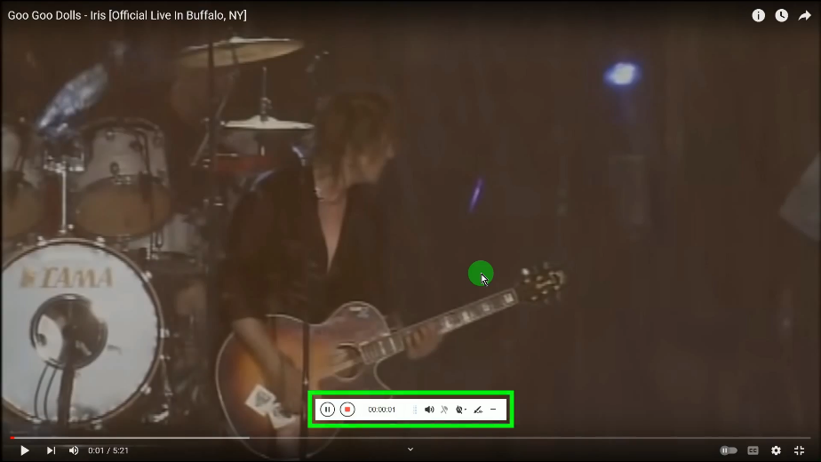record pc screen with audio, recording begins