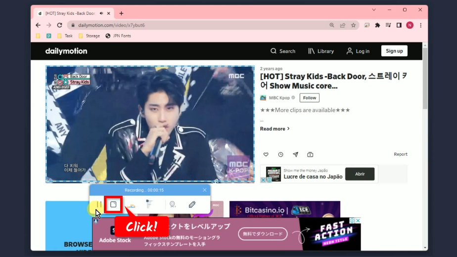 download dailymotion videos mp4, stop recording