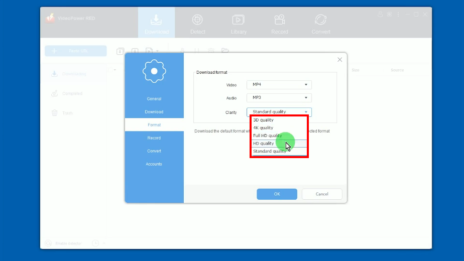 download vimeo hd video, set to hd quality
