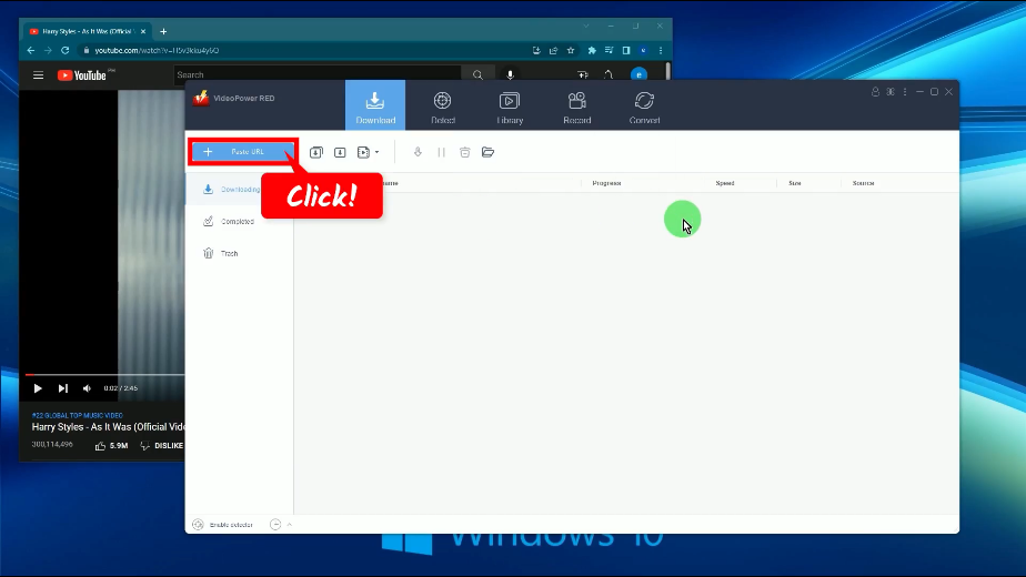 vevo download mp4, paste url