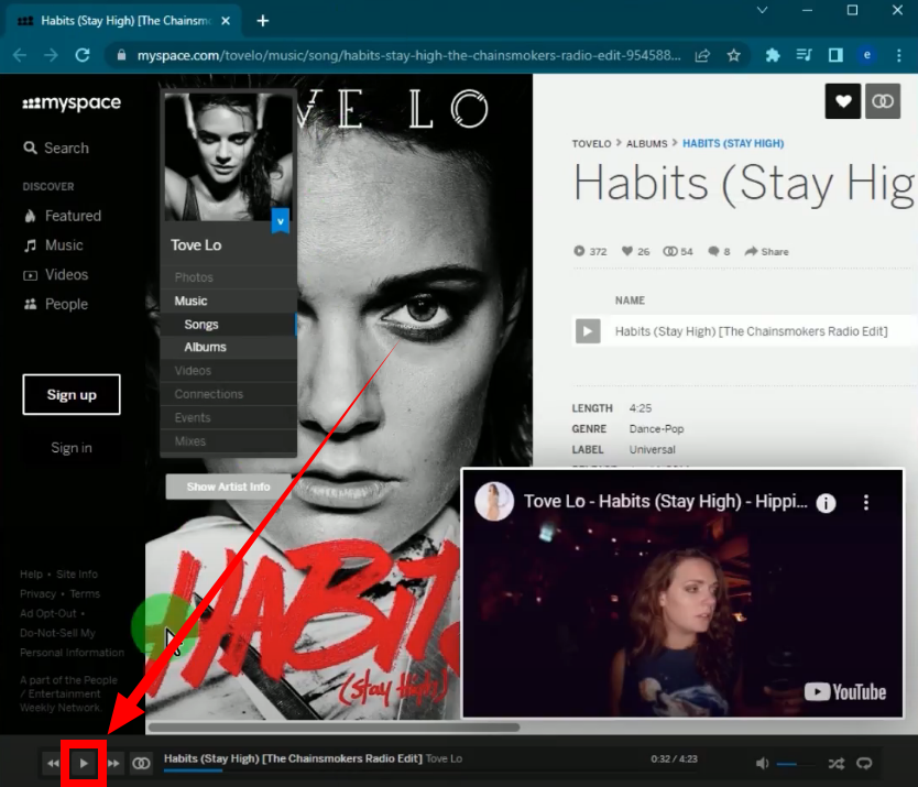 convert myspace music to mp3, play music
