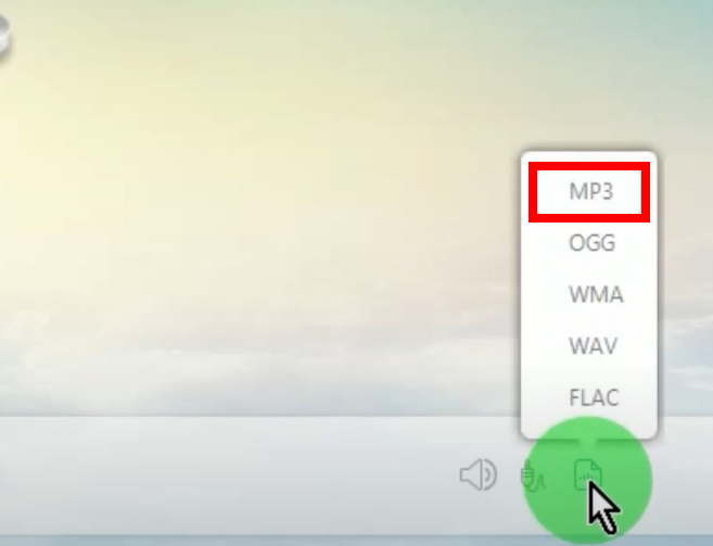 download audio from video, set to mp3