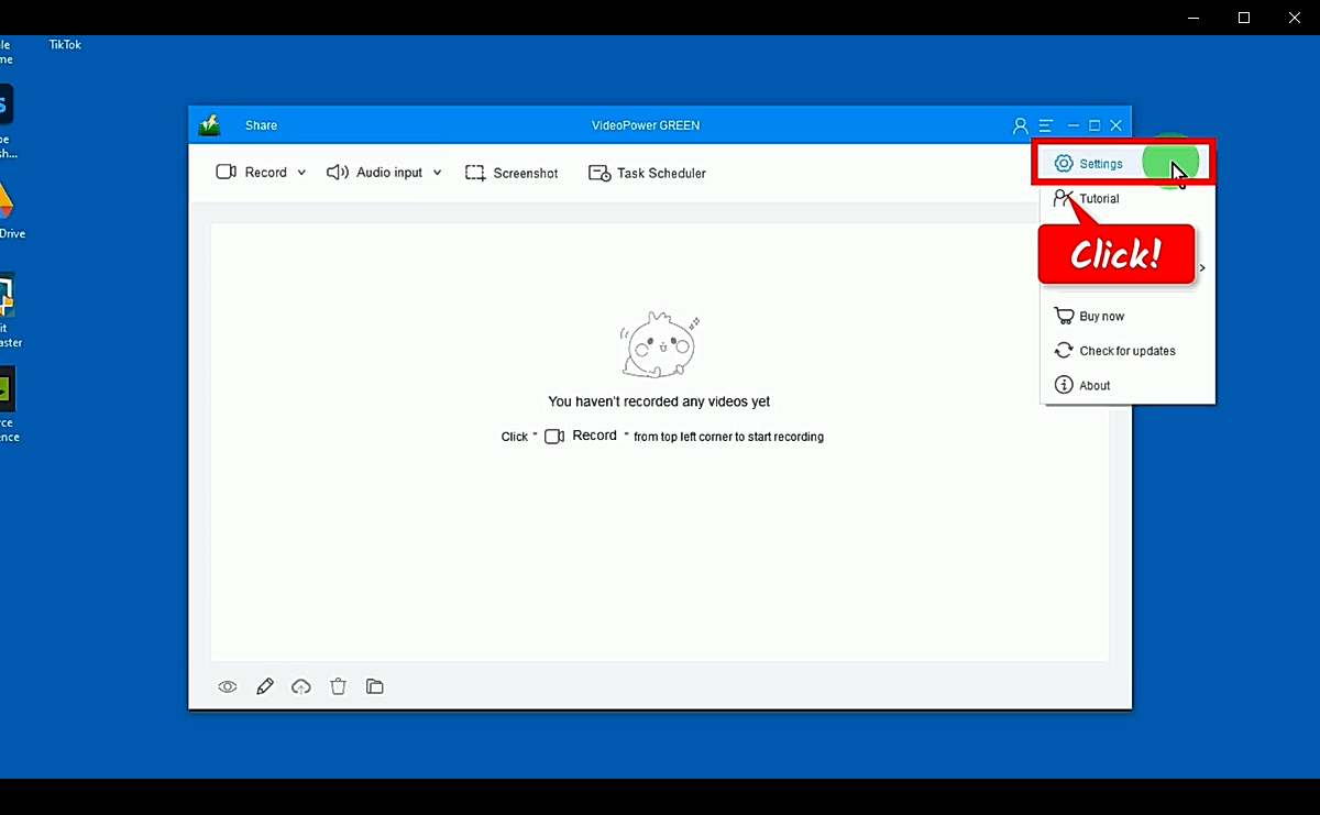 settings, hide icons screensaver and taskbar