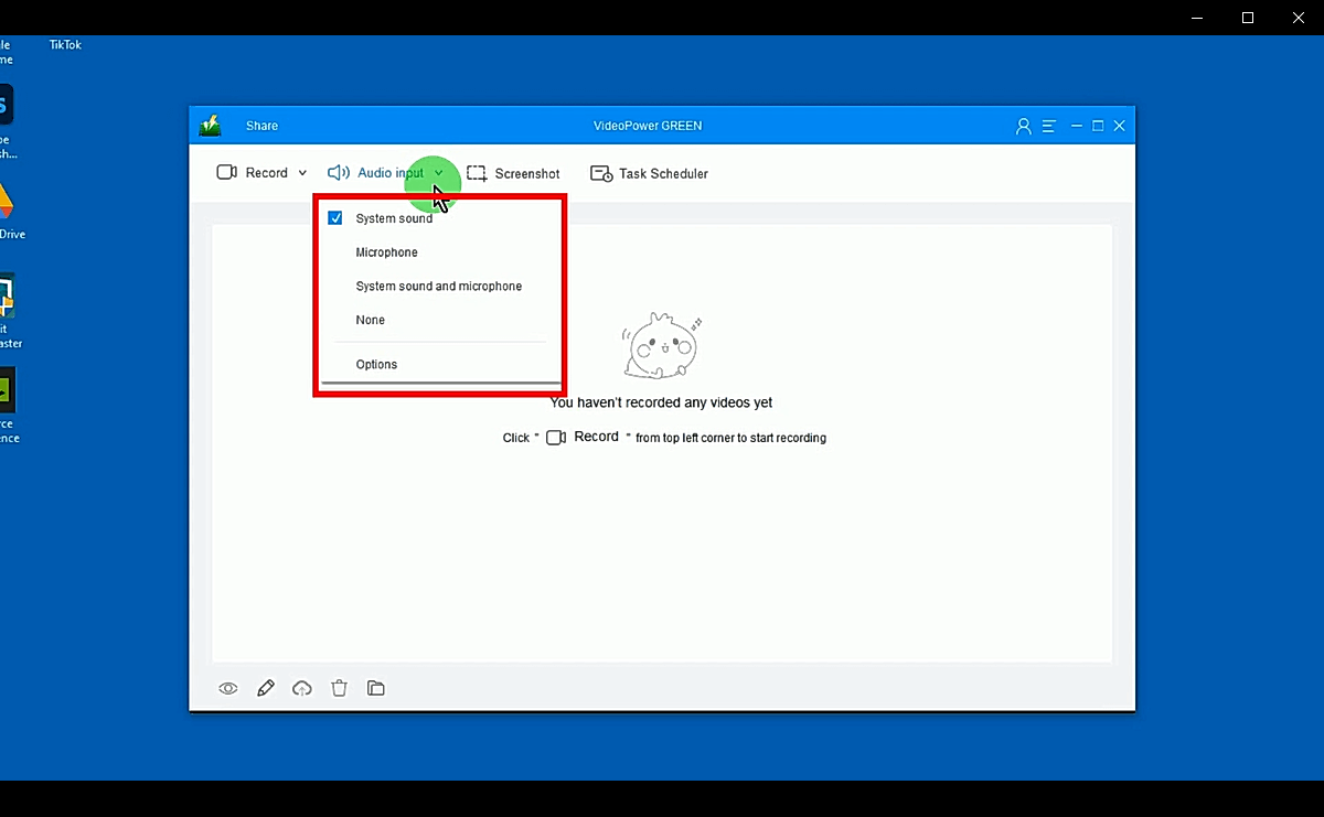 record screen, how to hide taskbar-windows 10, add annotations