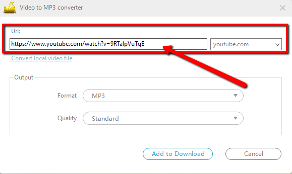 convert 4k YouTube video to MP3, VideoPower YELLOW, add file