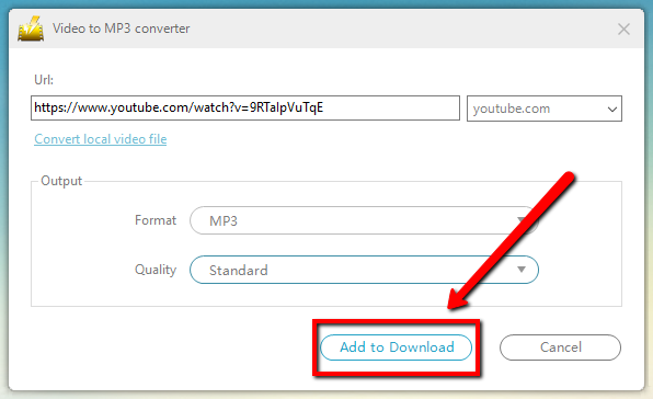  convert 4K YouTube video to MP3, VideoPower YELLOW, start conversion