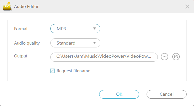 edit audio, VideoPower YELLOW