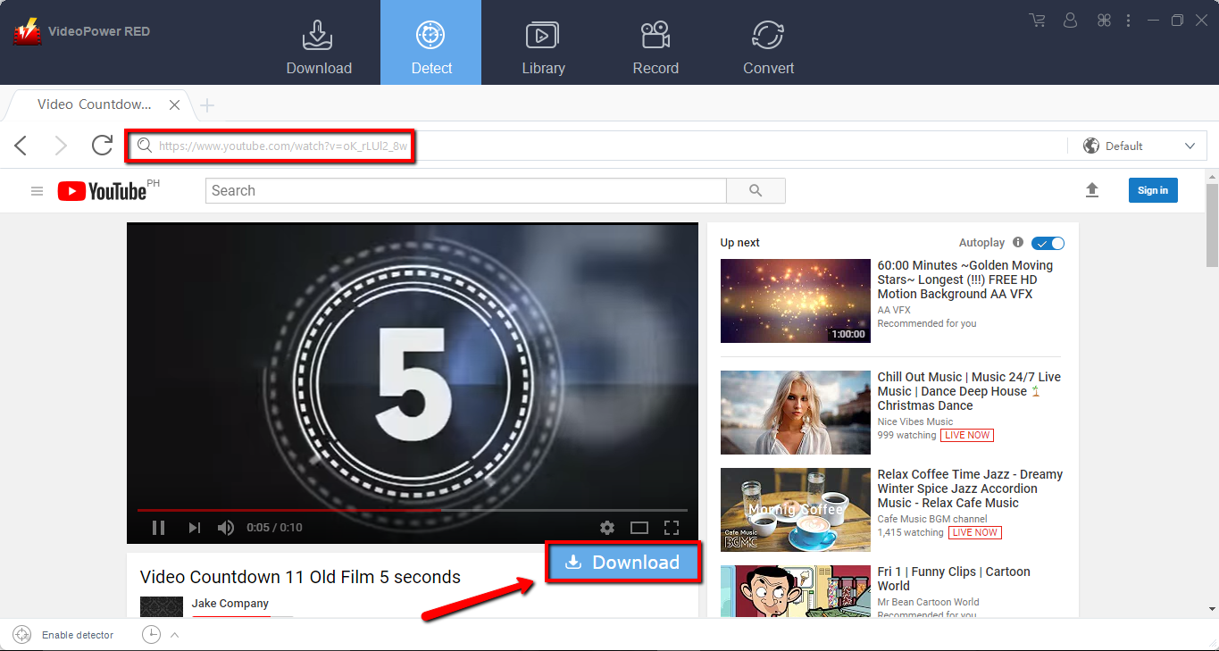 YouTube Video downloader For Samsung, video downloader, embedded browser