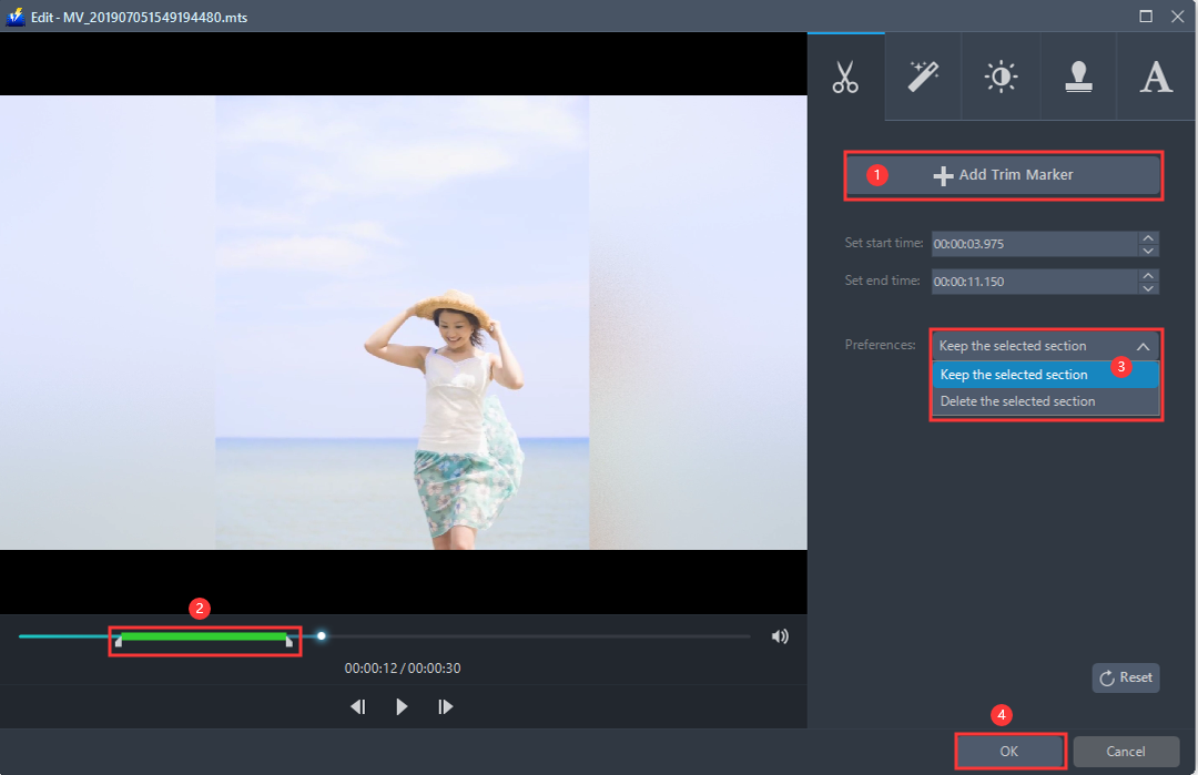 convert video, best video editing software 2020, add a video to trim