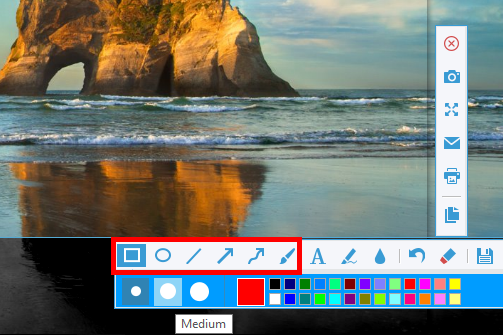 screen capture, best screen capture software free, edit shape and arrow