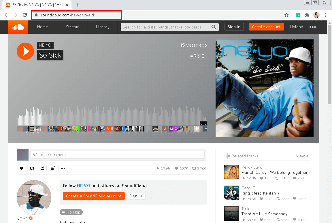 download music, download SoundCloud music pc, copy the URL
