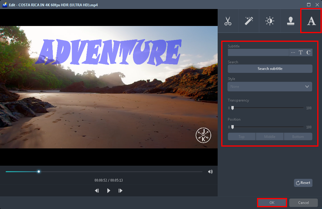 Edit video, edit GoPro Videos on Windows 10, trim the video