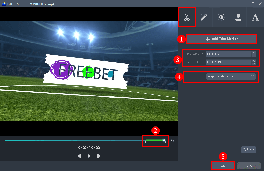 convert video, Convert WebM to MP4 free, edit and use the video editor