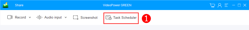 VideoPower GREEN,Task Scheduler