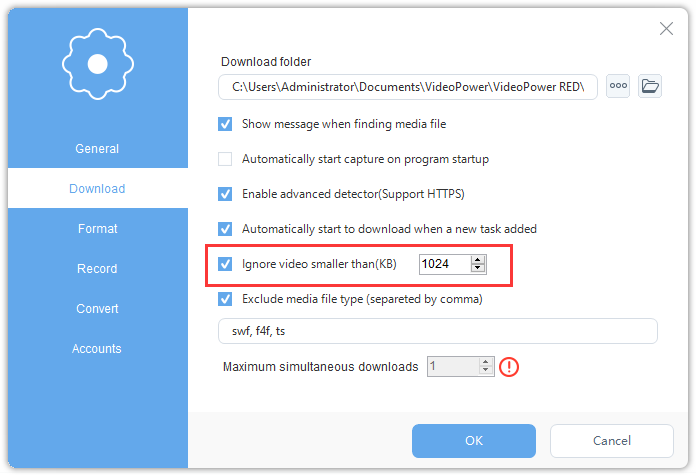 VideoPower RED FAQ, download video and ignore ads