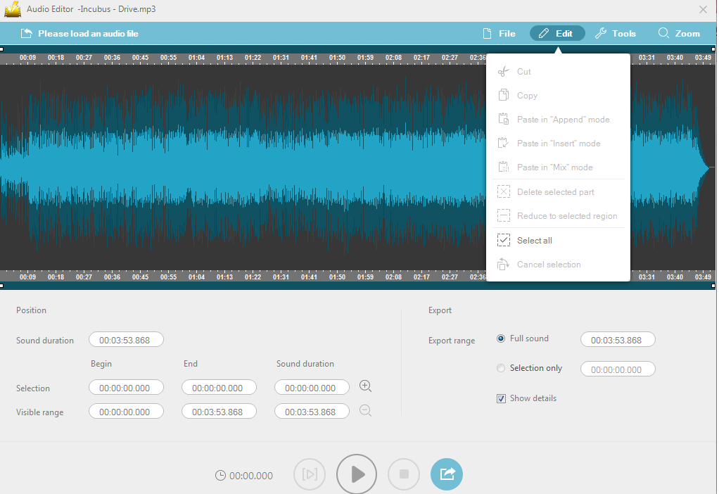 audio editor